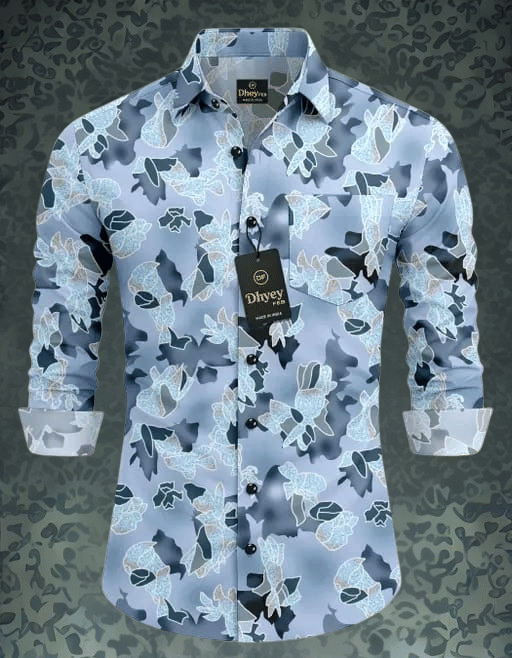     			JASHVI Poly Cotton Regular Fit Solids Full Sleeves Men's Casual Shirt - Blue ( Pack of 1 )