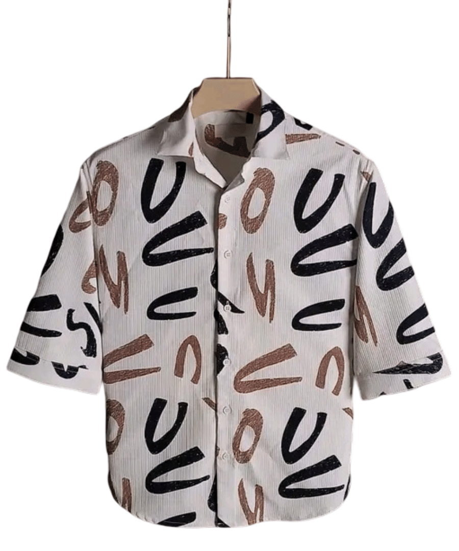     			JENIL FASHAION Corduroy Regular Fit Printed Half Sleeves Men's Casual Shirt - Yellow ( Pack of 1 )