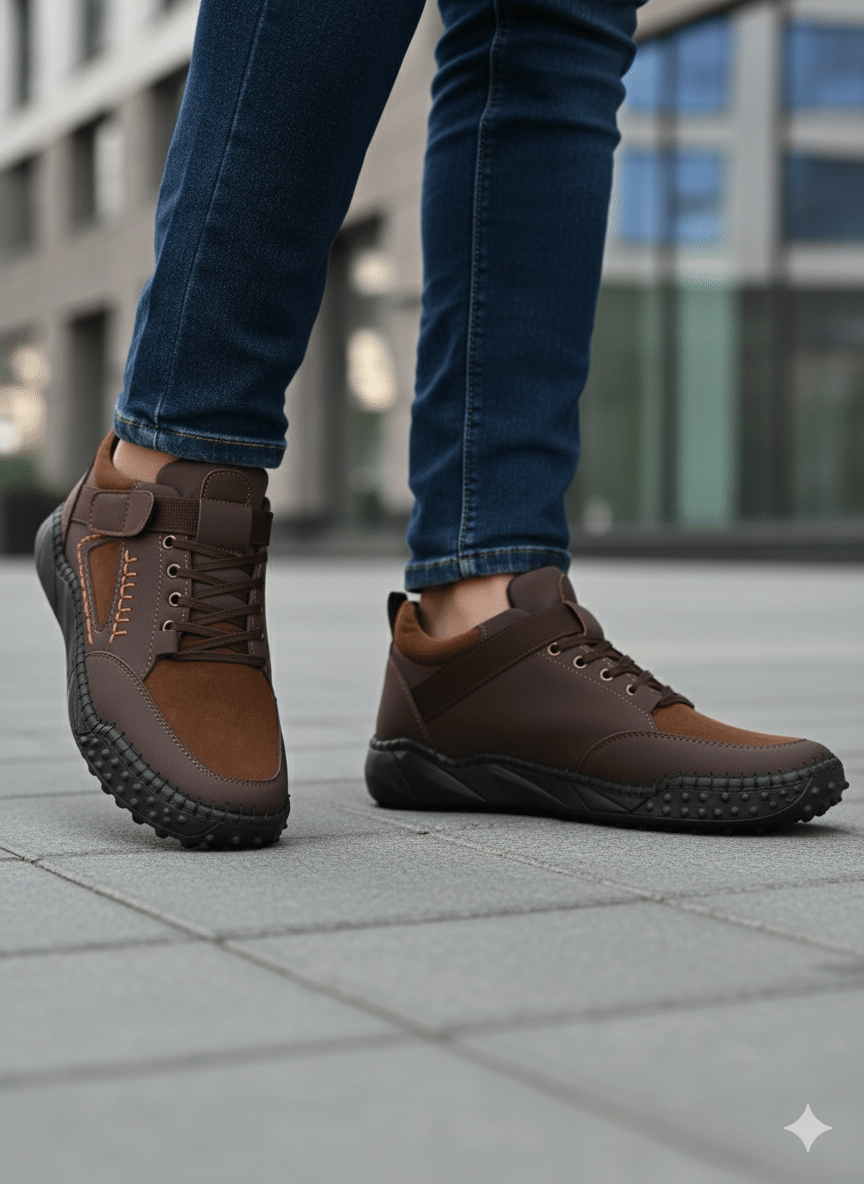JK Port Causal sneakers for men Brown Men's Outdoor Shoes JK Port Causal sneakers for men Brown Men's Outdoor Shoes