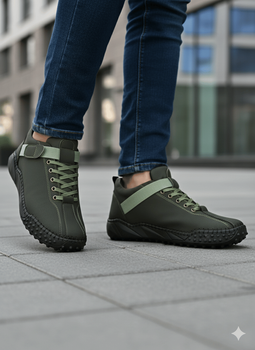     			JK Port Causal sneakers for men Olive Men's Outdoor Shoes