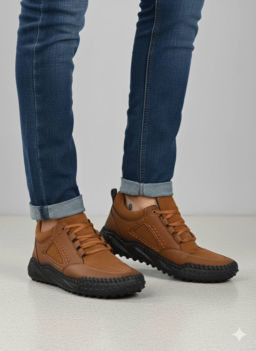 JK Port Causal sneakers for men Tan Men's Outdoor Shoes     			JK Port Causal sneakers for men Tan Men's Outdoor Shoes