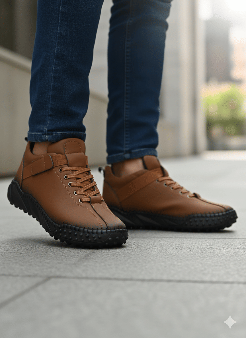     			JK Port Causal sneakers for men Tan Men's Outdoor Shoes
