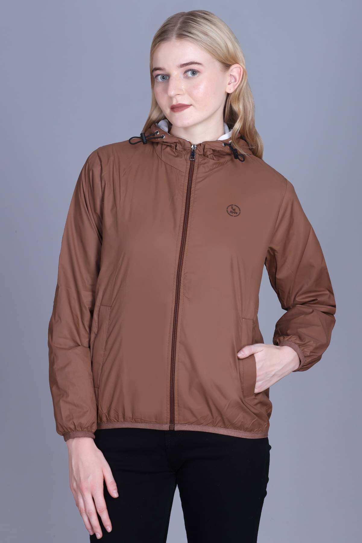 KAZZ Women Regular Jacket ( Brown ) KAZZ Women Regular Jacket ( Brown )