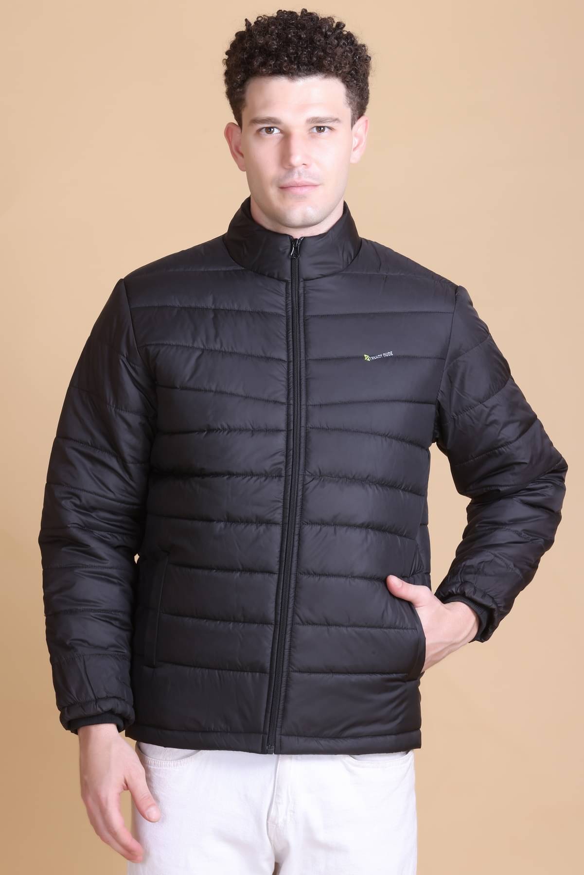     			KAZZ Nylon Men's Down Jacket - Black ( Pack of 1 )