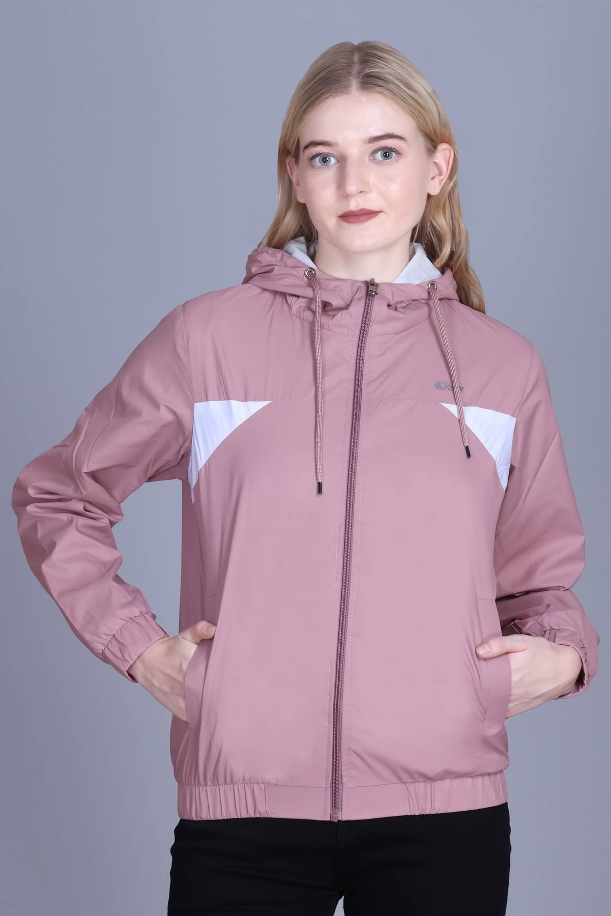     			KAZZ - Nylon Pink Hooded Jackets Pack of 1