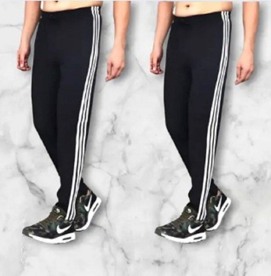     			L Fashion Jeans Black Polyester Men's Trackpants ( Pack of 2 )