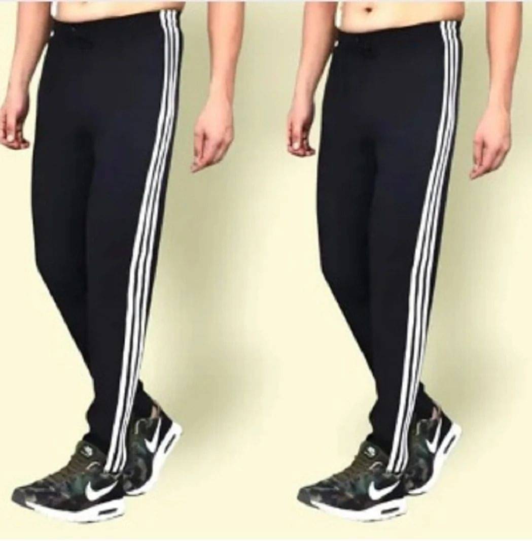L Fashion Jeans Black Polyester Men's Trackpants ( Pack of 2 ) L Fashion Jeans Black Polyester Men's Trackpants ( Pack of 2 )