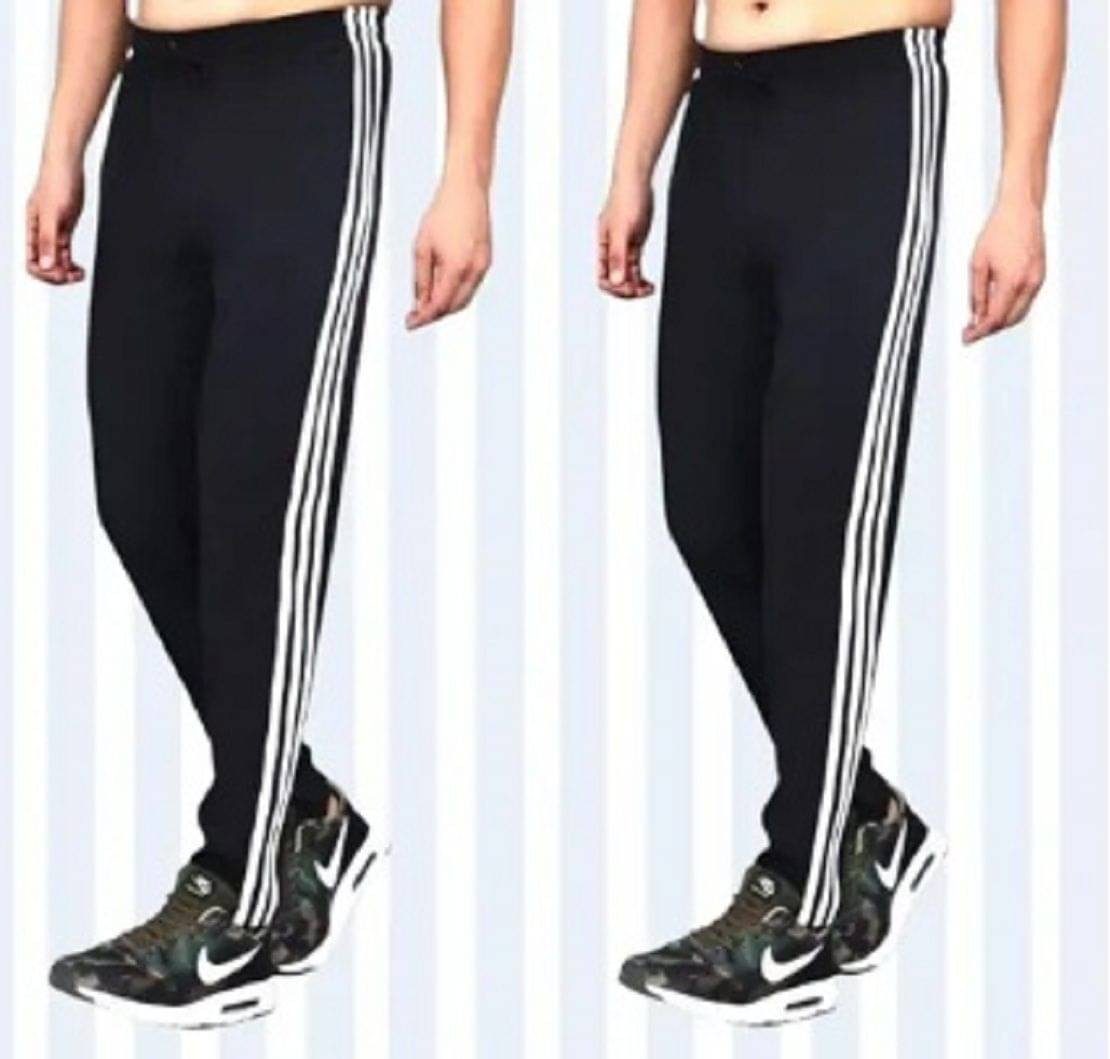     			L Fashion Jeans Black Polyester Men's Trackpants ( Pack of 2 )