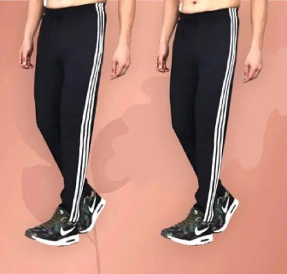     			L Fashion Jeans Black Polyester Men's Trackpants ( Pack of 2 )