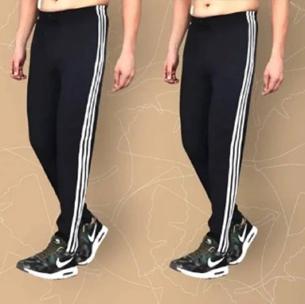     			L Fashion Jeans Black Polyester Men's Trackpants ( Pack of 2 )