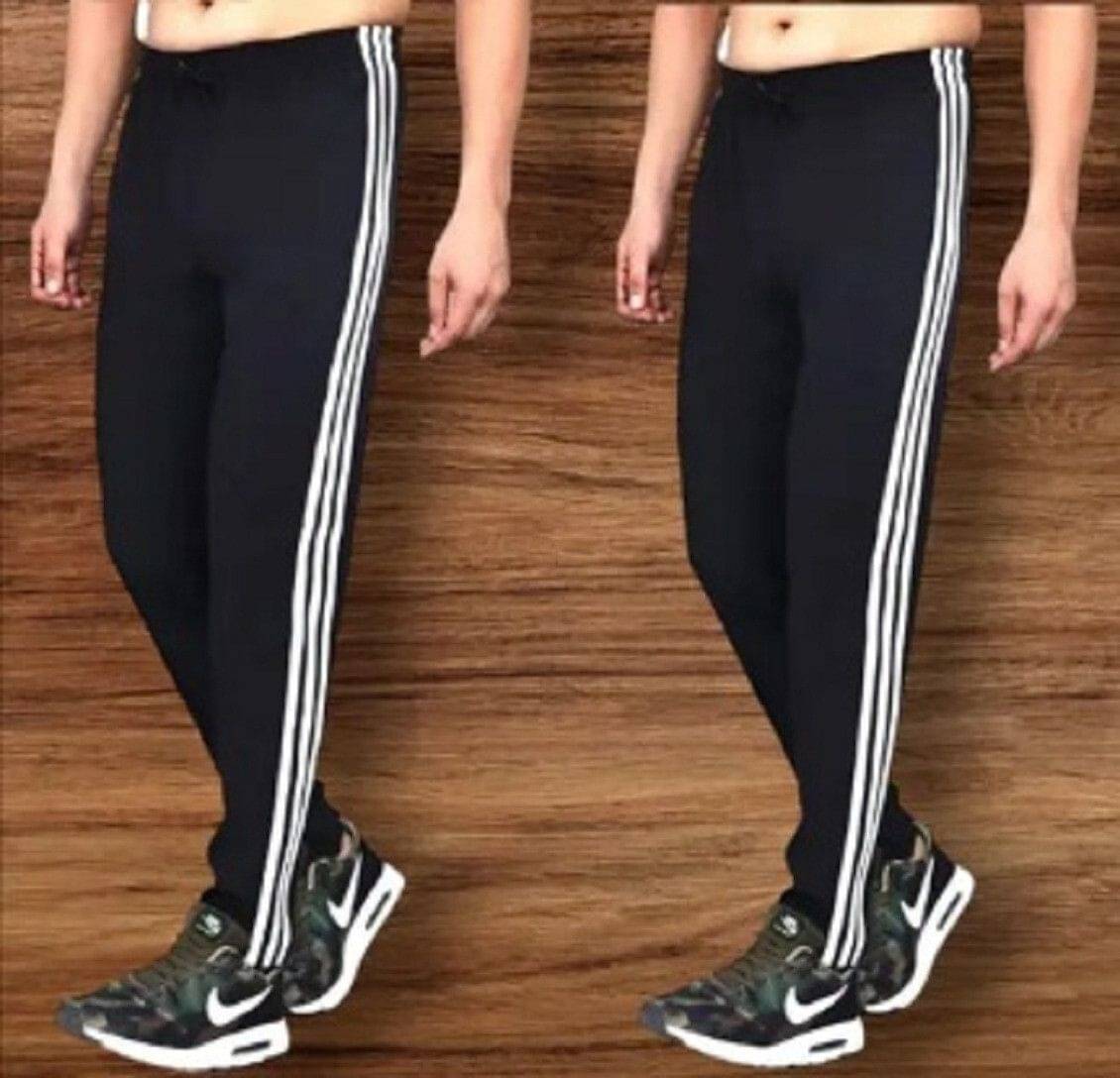     			L Fashion Jeans Black Polyester Men's Trackpants ( Pack of 2 )