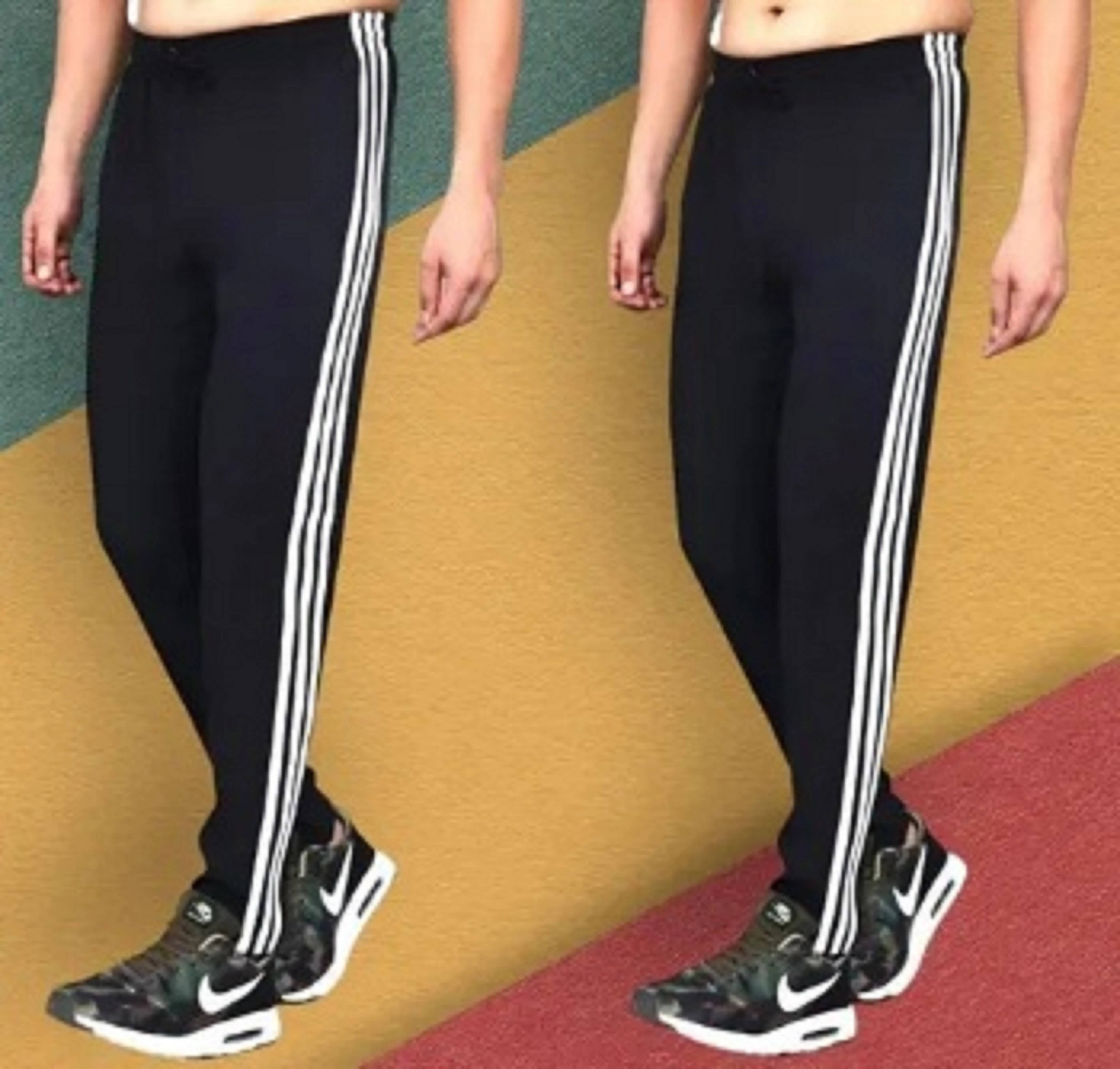    			L Fashion Jeans Black Polyester Men's Trackpants ( Pack of 2 )