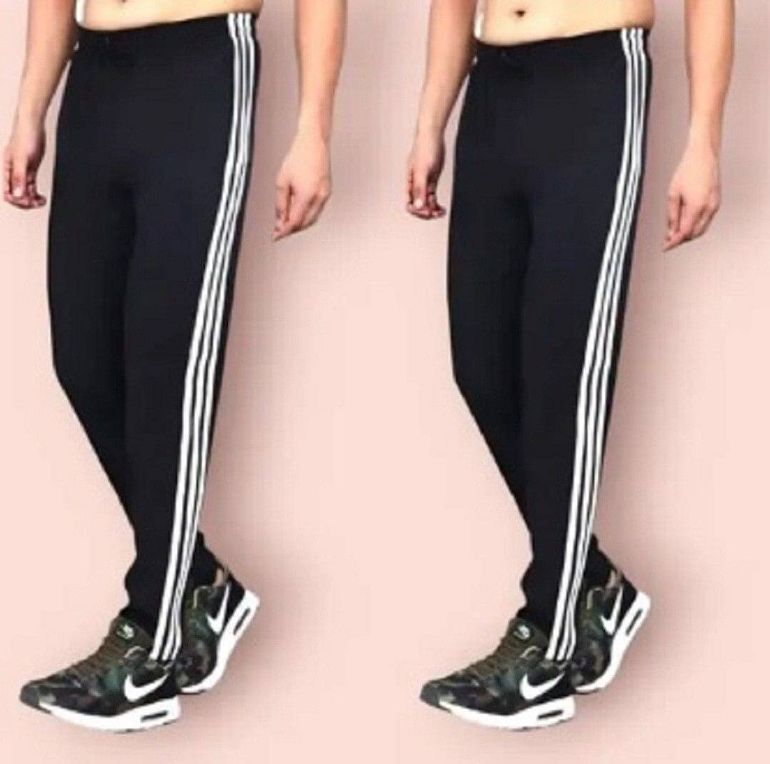     			L Fashion Jeans Black Polyester Men's Trackpants ( Pack of 2 )