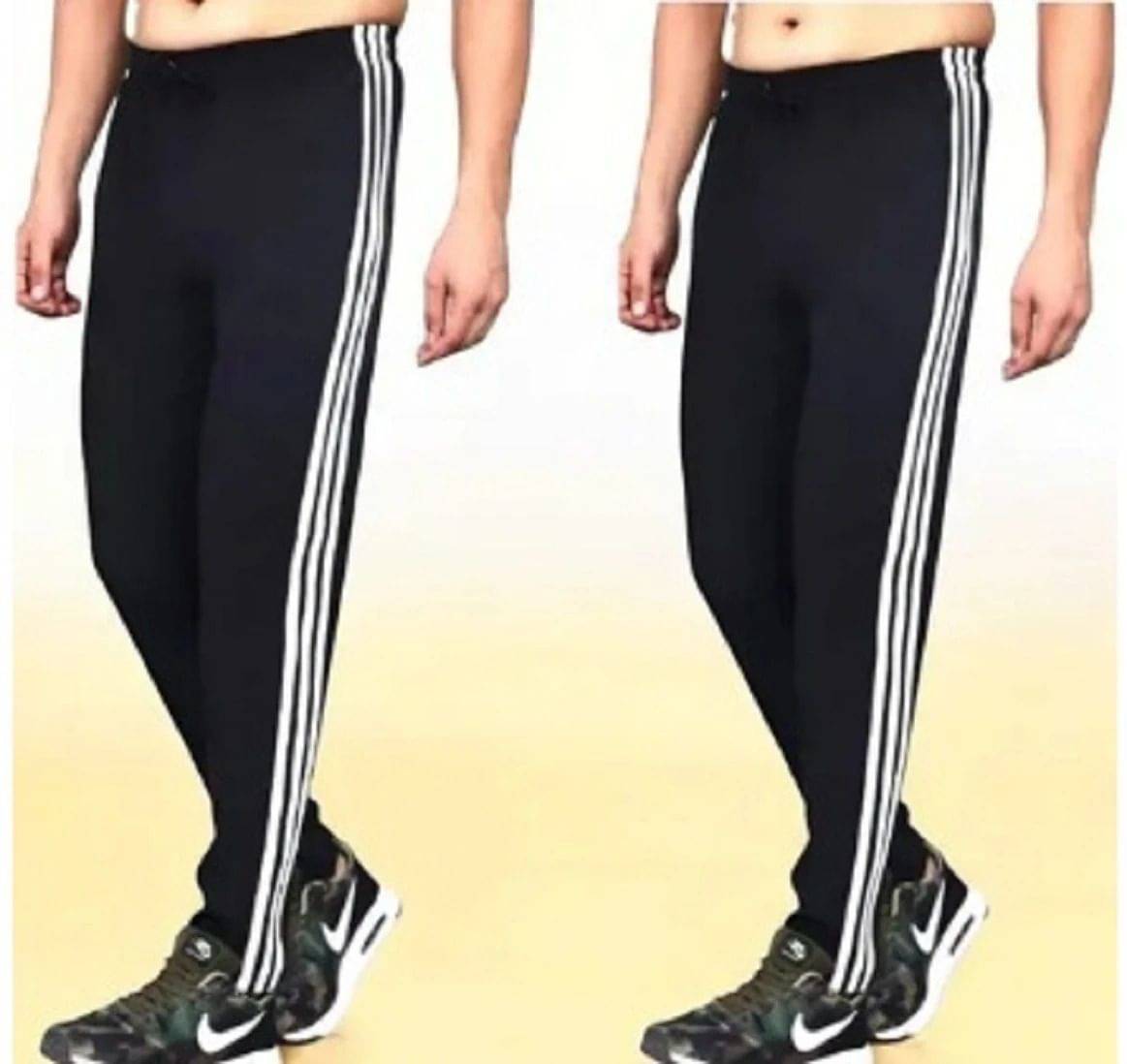     			L Fashion Jeans Black Polyester Men's Trackpants ( Pack of 2 )
