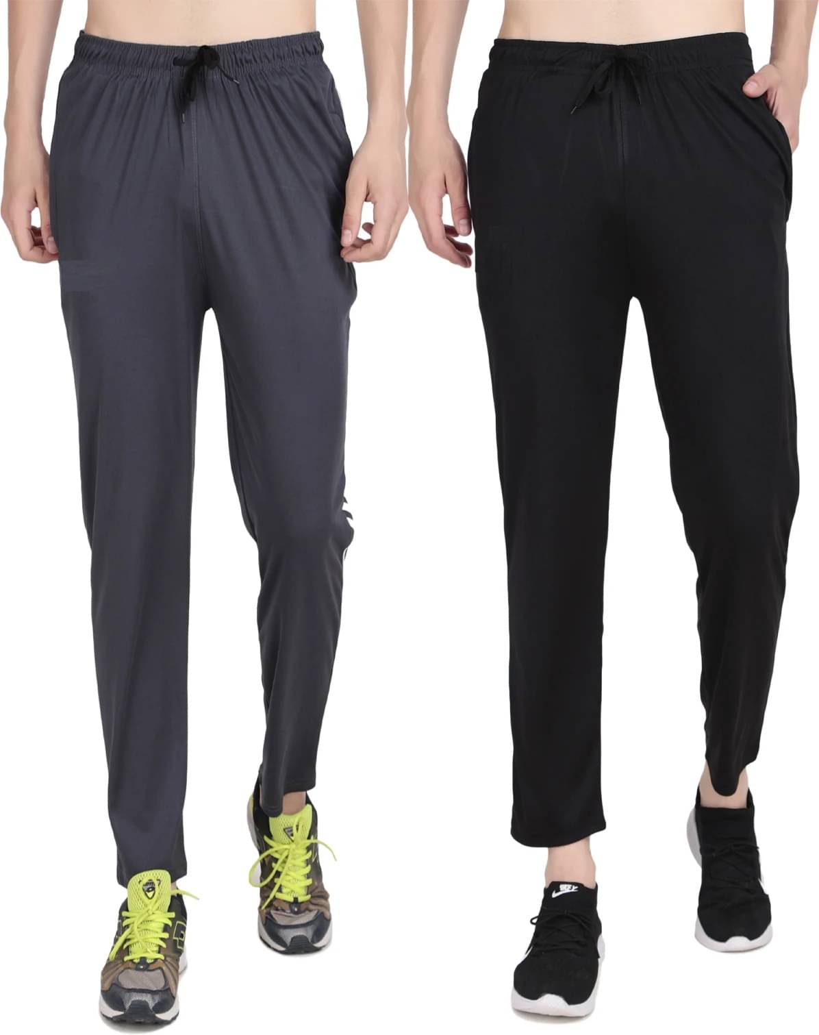     			L Fashion Jeans Multicolor Lycra Men's Trackpants ( Pack of 2 )