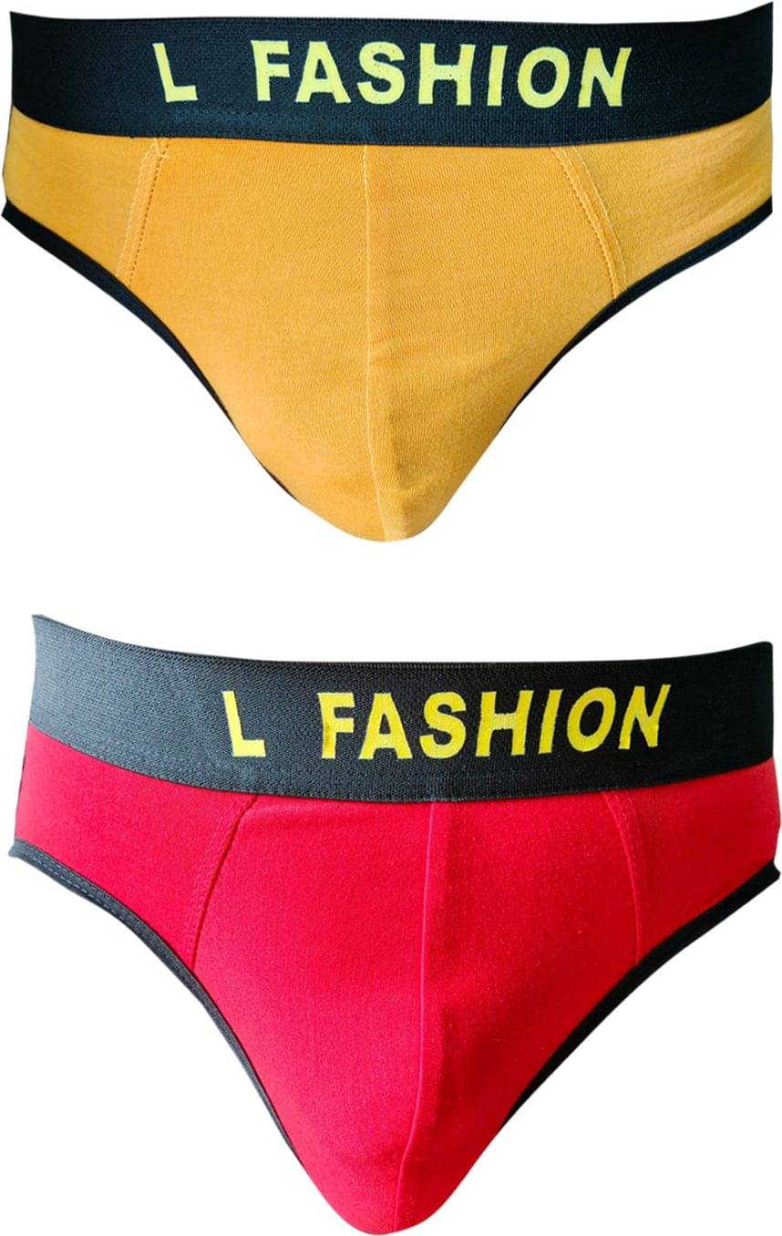     			L Fashion Jeans Pack of 2 Cotton Blend Briefs For Men's ( Multicolor2 )