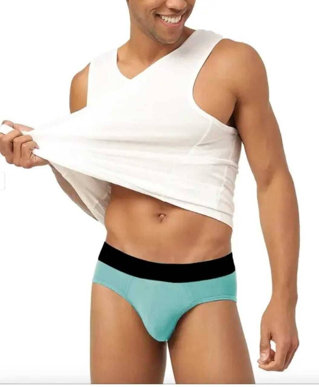     			L Fashion Jeans Pack of 1 Cotton Blend Briefs For Men's ( Light Blue )