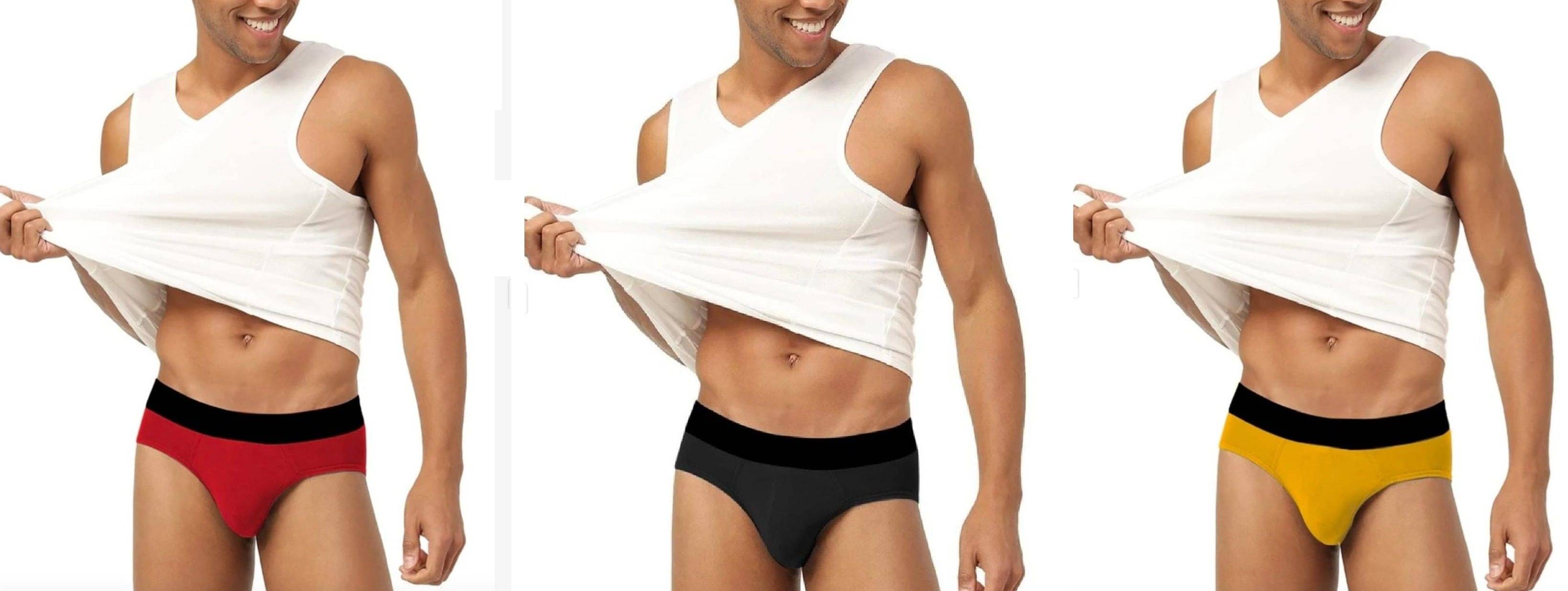     			L Fashion Jeans Pack of 3 Cotton Blend Briefs For Men's ( Multicolor4 )