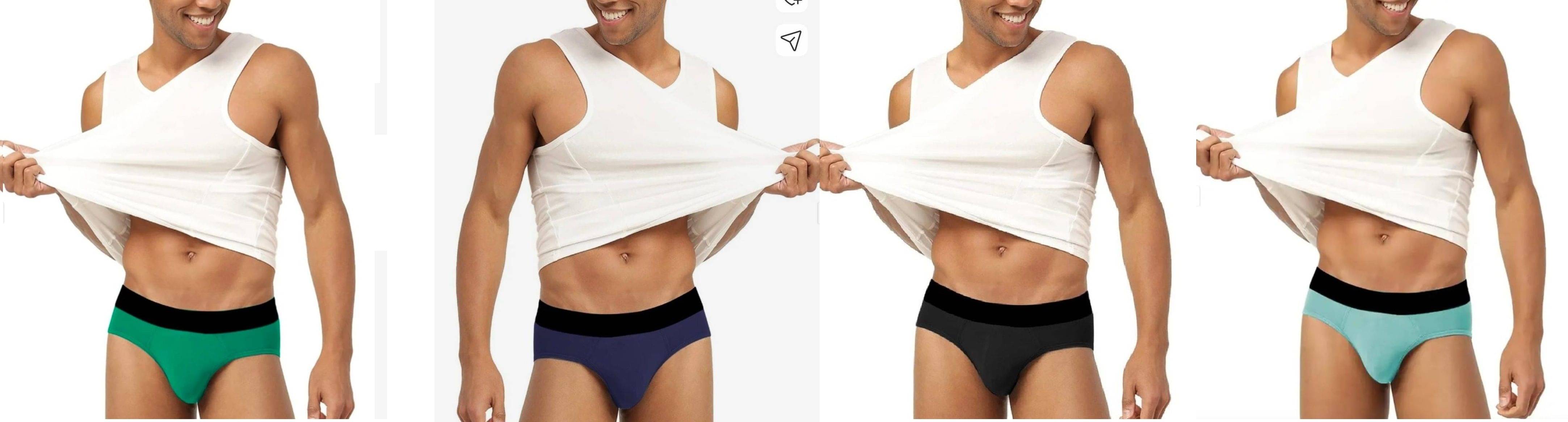     			L Fashion Jeans Pack of 4 Cotton Blend Briefs For Men's ( Multicolor3 )