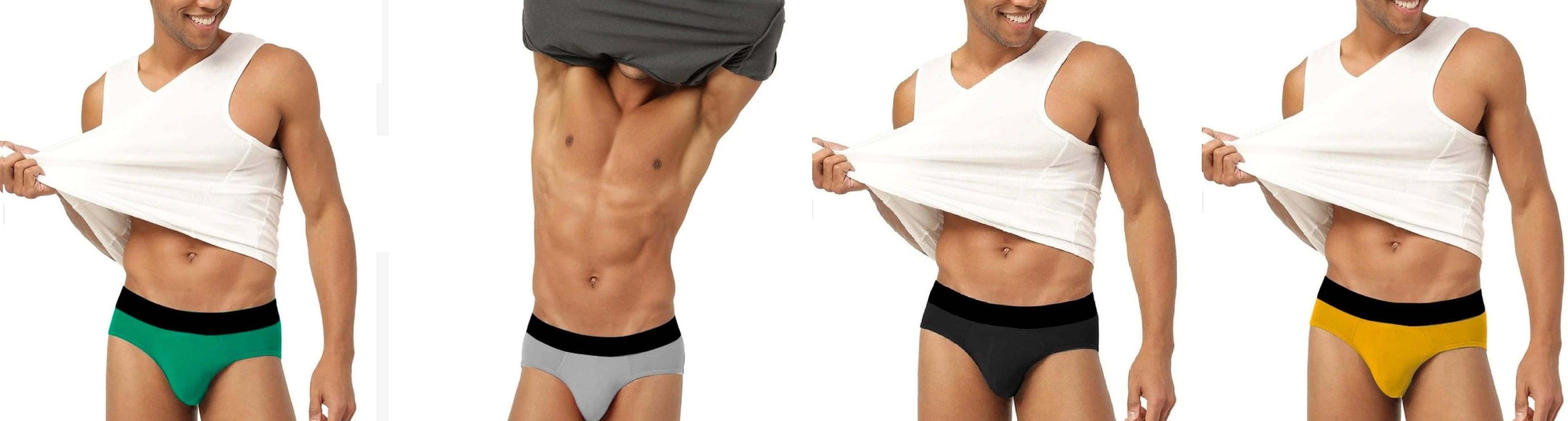     			L Fashion Jeans Pack of 4 Cotton Blend Briefs For Men's ( Multicolor2 )