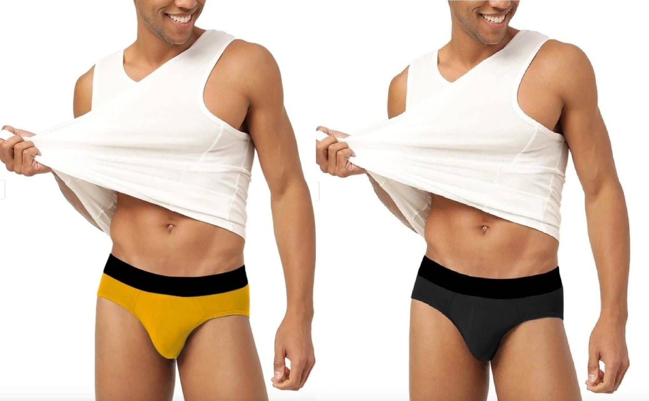     			L Fashion Jeans Pack of 2 Cotton Blend Briefs For Men's ( Multicolor5 )