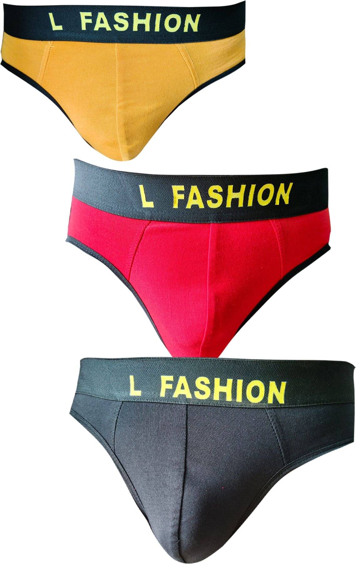 L Fashion Jeans Pack of 3 Cotton Blend Briefs For Men's ( Multicolor ) L Fashion Jeans Pack of 3 Cotton Blend Briefs For Men's ( Multicolor )