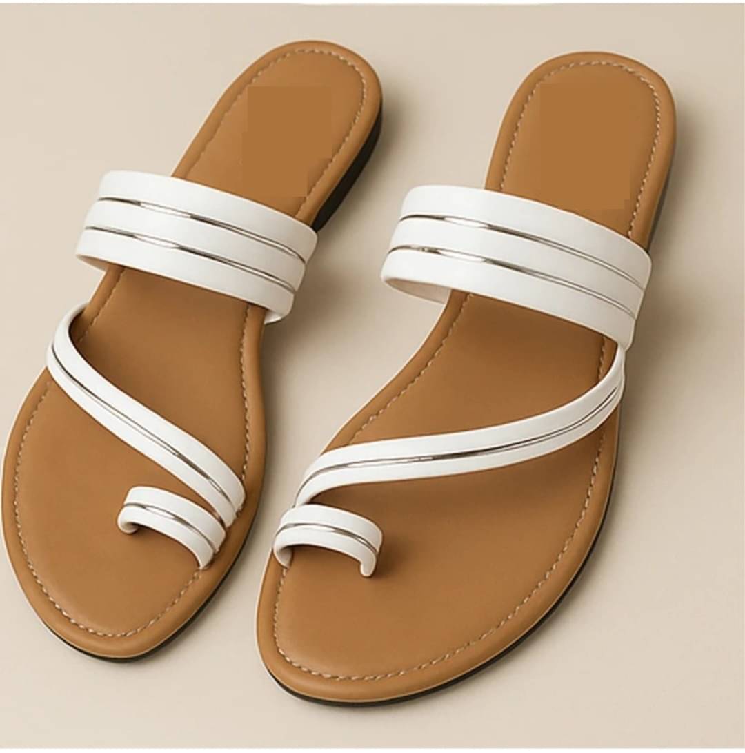     			Paduki White Women's Flats