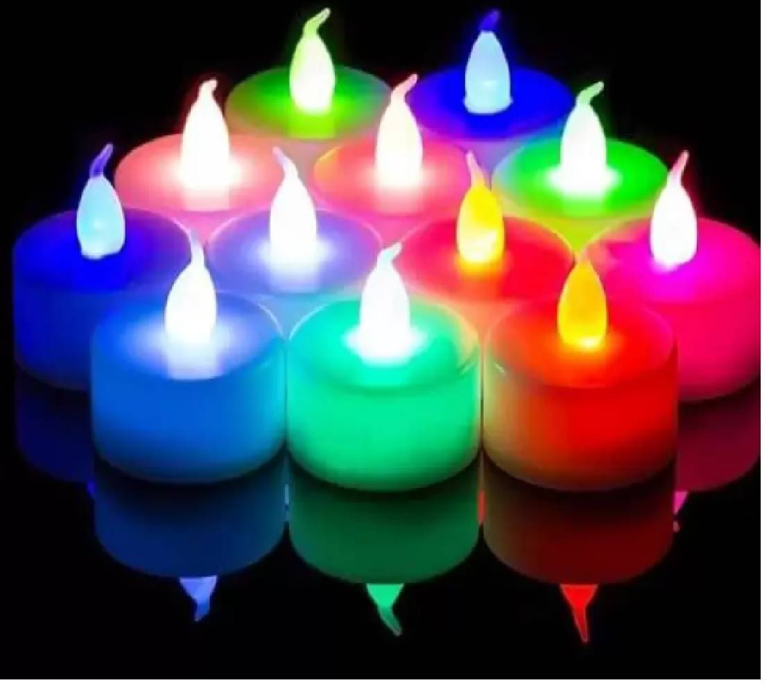     			Qin Pin - LED Candle Battery Opearted Multi ( Pack of 12 )