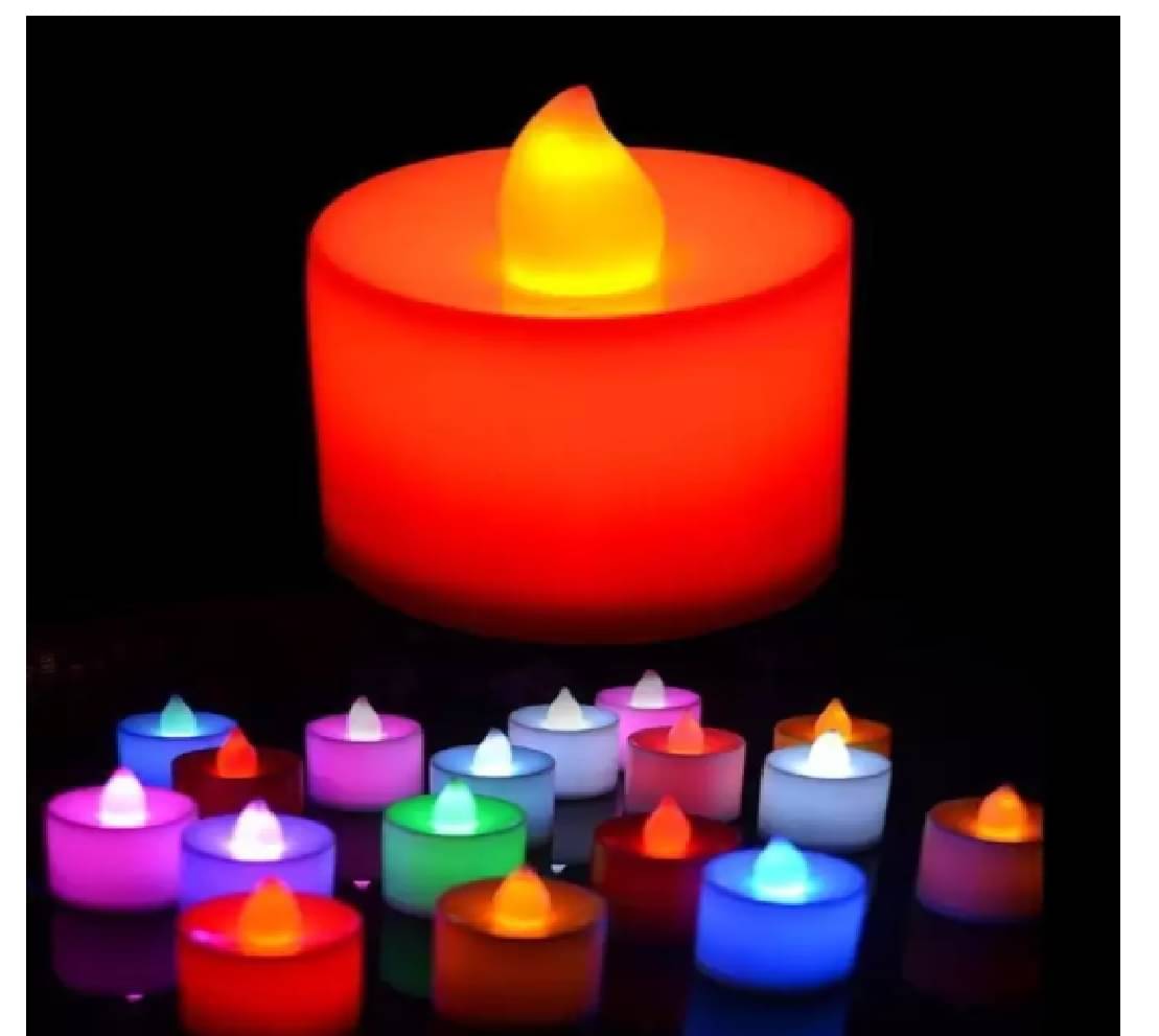    			Qin Pin - LED Candle Battery Opearted Multi ( Pack of 12 )