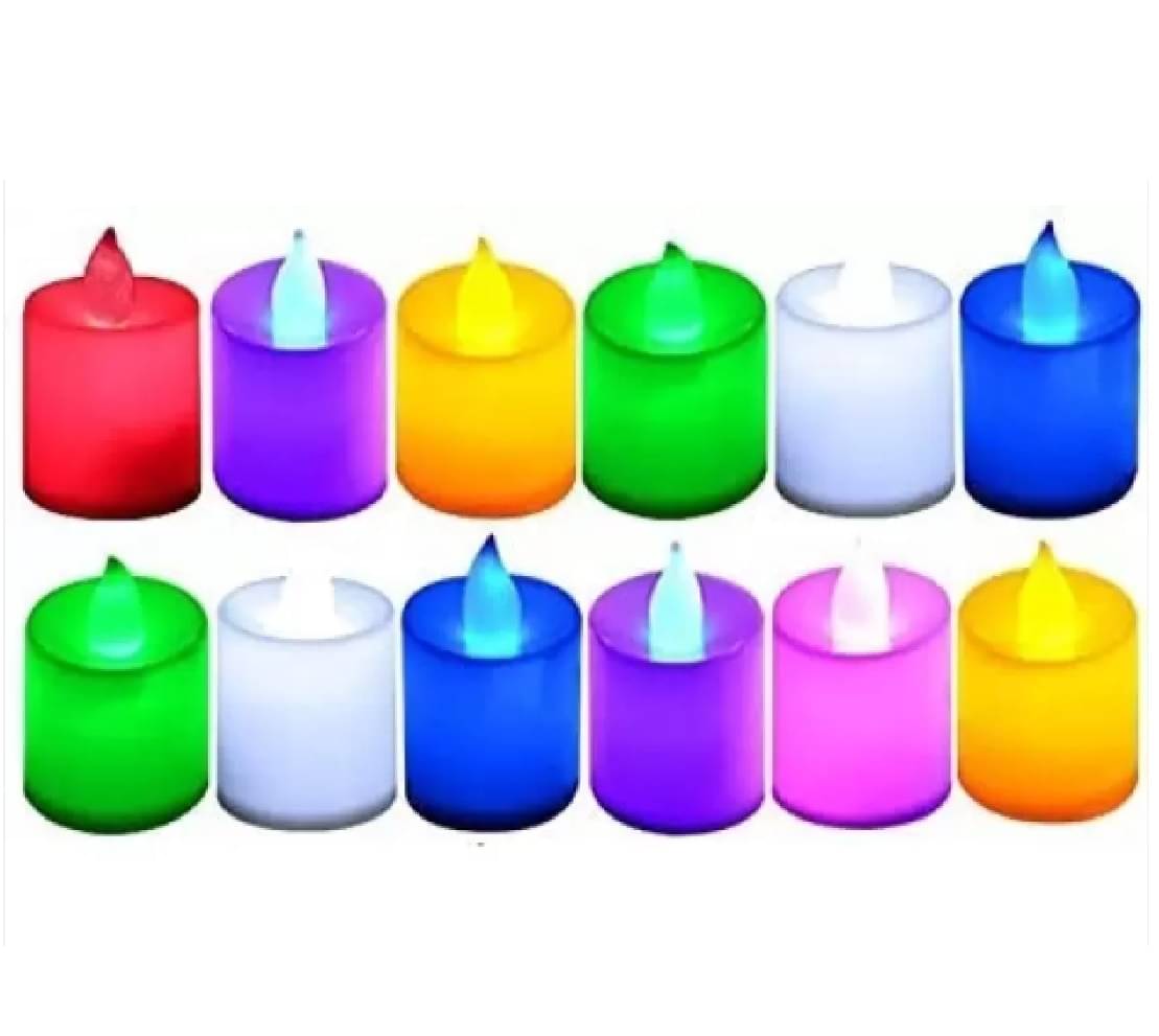     			Qin Pin - LED Candle Battery Opearted Multi ( Pack of 12 )