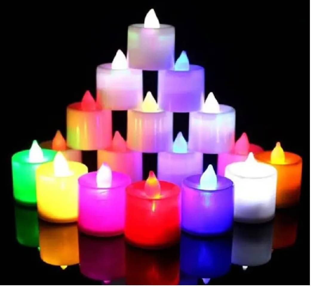     			Qin Pin - LED Candle Battery Opearted Multi ( Pack of 12 )