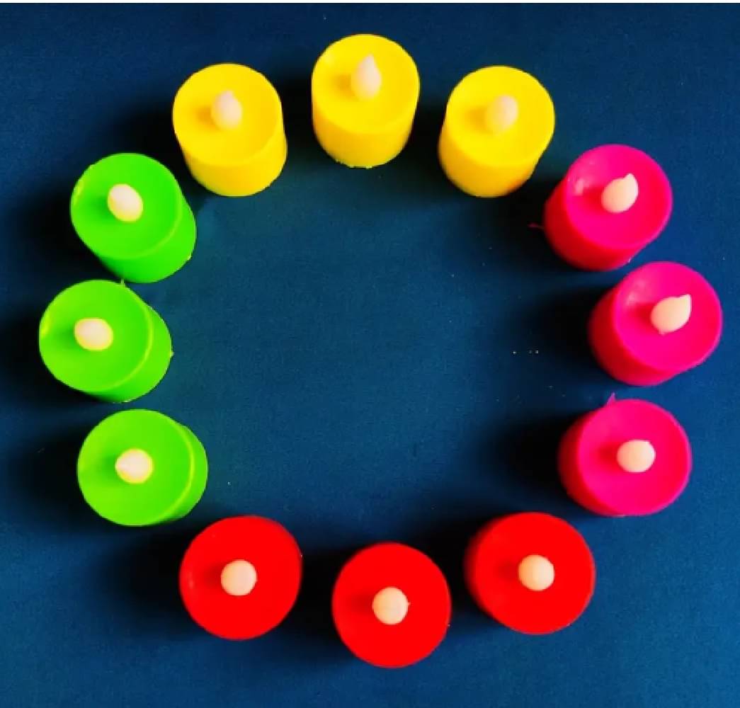     			Qin Pin - LED Candle Battery Opearted Multi ( Pack of 12 )