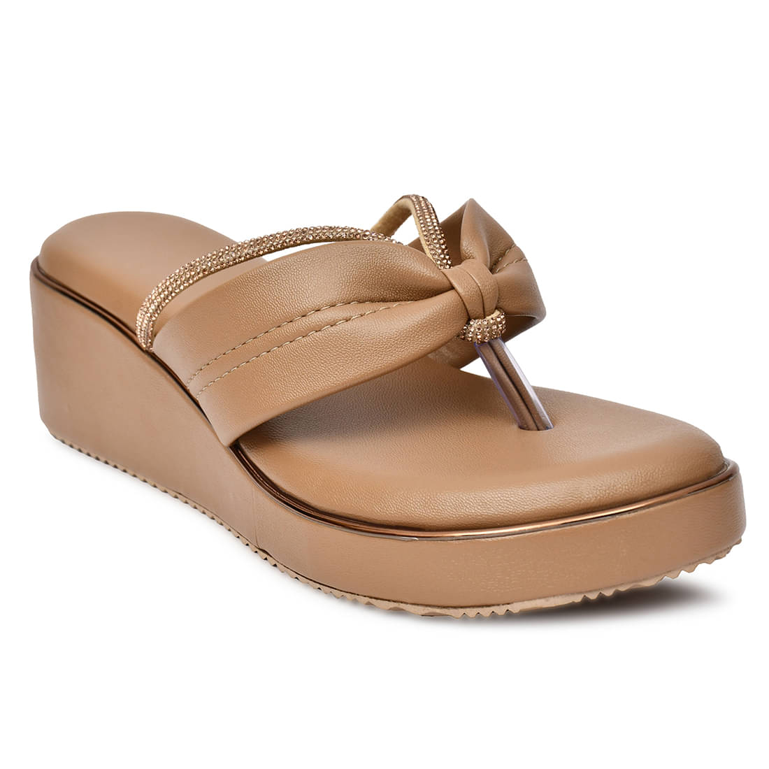     			Rimezs Beige Women's Slip On Heels