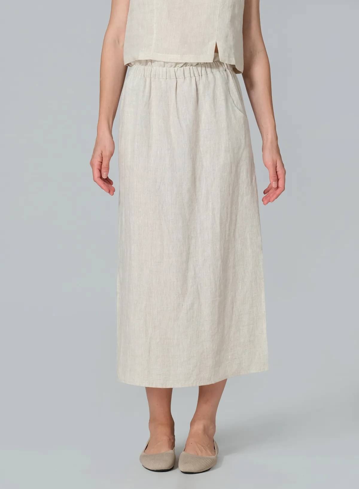     			SIDDHO HUM Beige Cotton Women's Flared Skirt ( Pack of 1 )