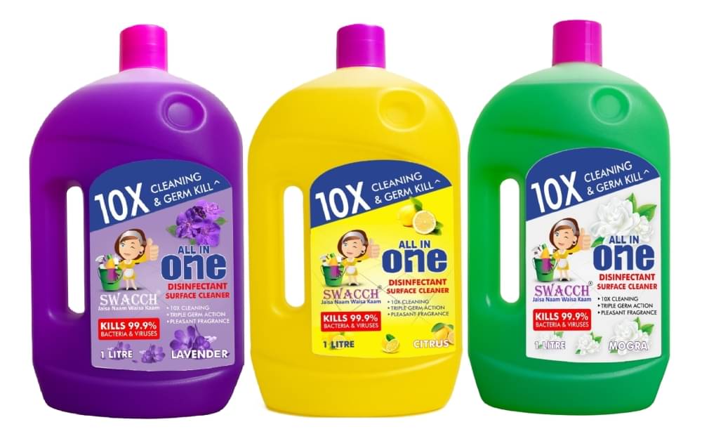     			SWACCH Floor Cleaner Lavender , Lemon , & Mogra 3000 L