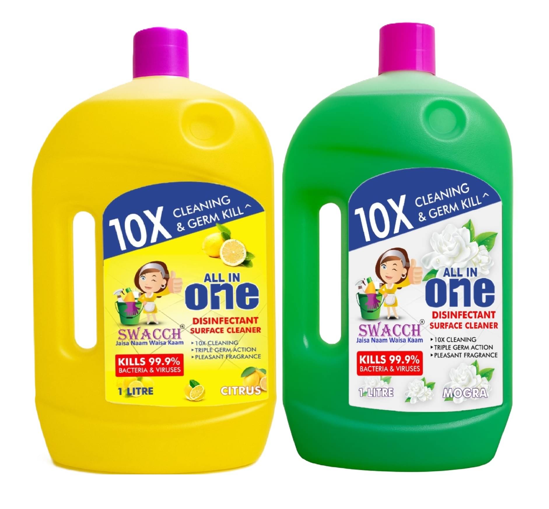     			SWACCH Floor Cleaner Lemon & Mogra 2000 L