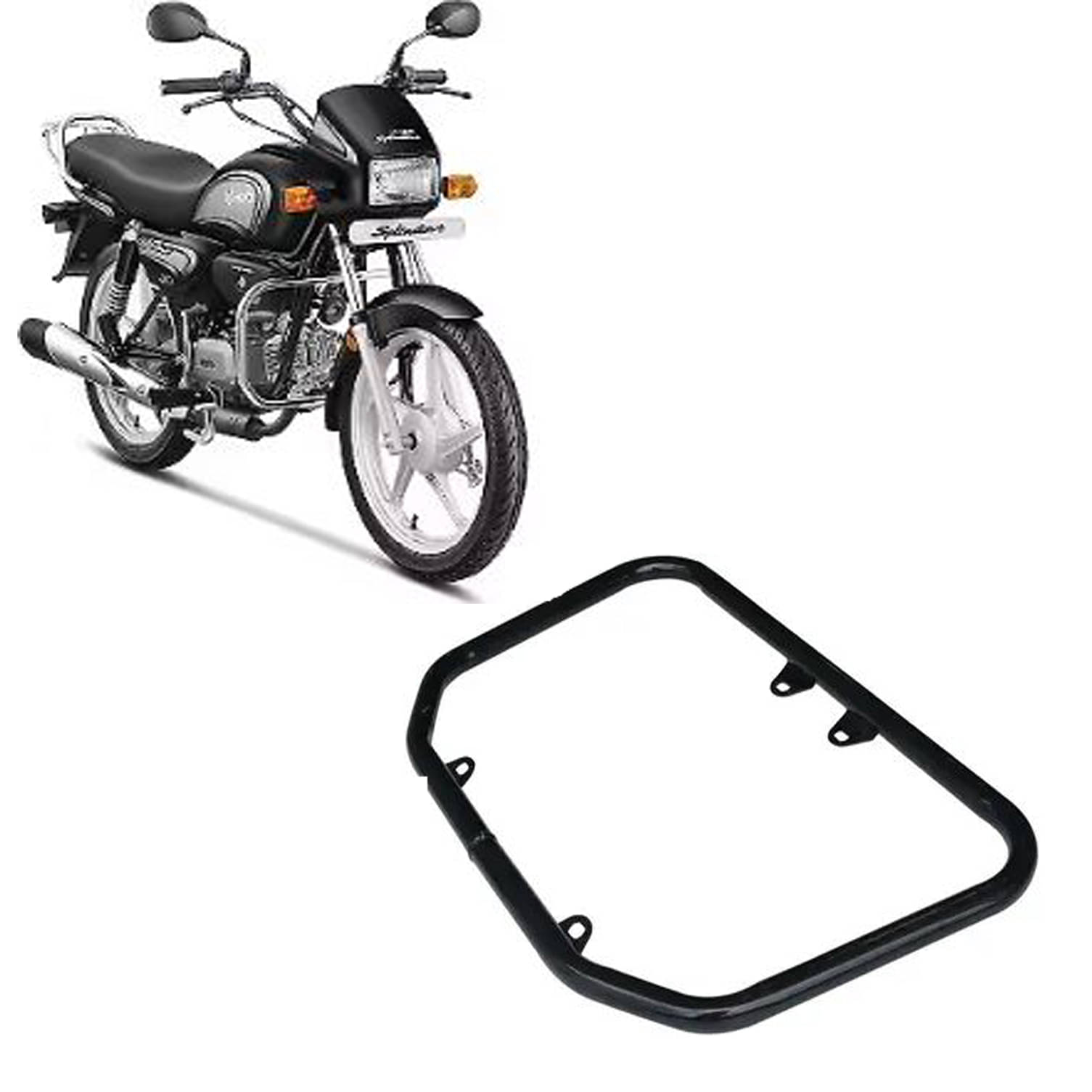     			Splendor Bike Safety Guard – Metal Crash Bar for Long Rides
