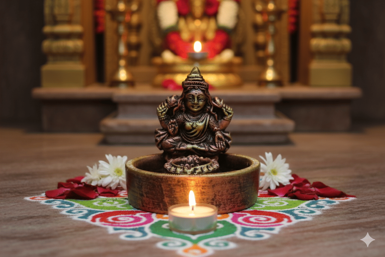     			THE HANDICRAFTIAN Terracotta Table Diya - Pack of 1