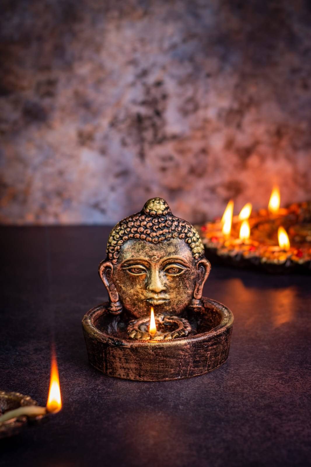     			THE HANDICRAFTIAN Terracotta Table Diya - Pack of 1