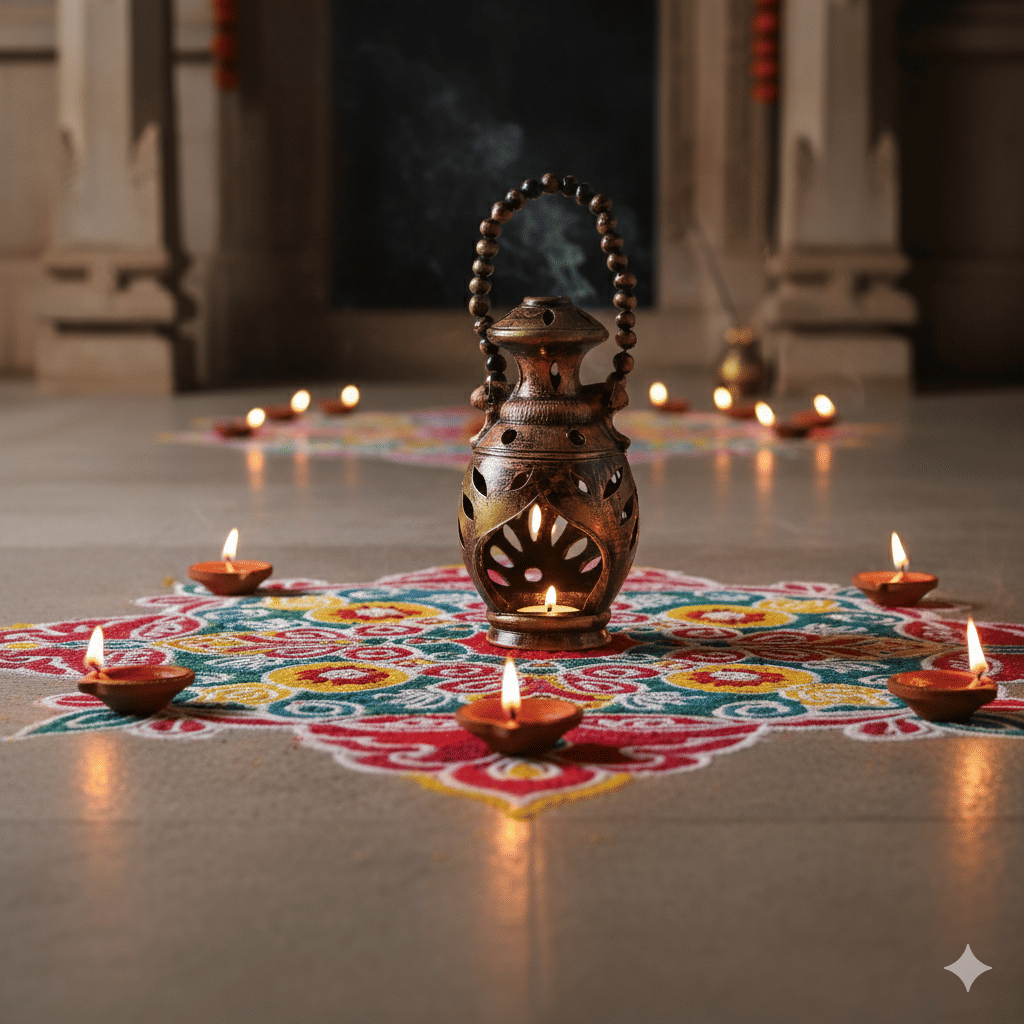     			THE HANDICRAFTIAN Terracotta Table Diya - Pack of 1