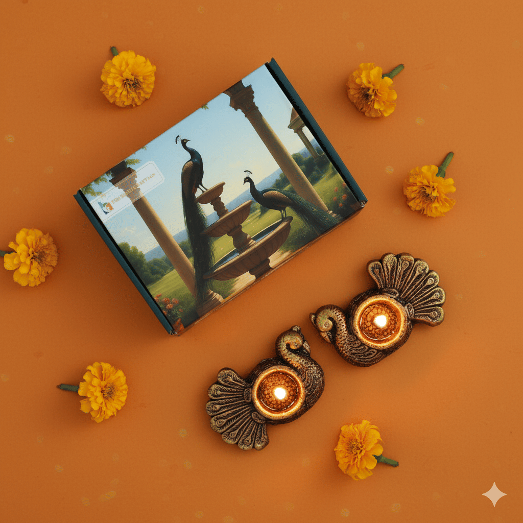 THE HANDICRAFTIAN Terracotta Table Diya - Pack of 1 THE HANDICRAFTIAN Terracotta Table Diya - Pack of 1
