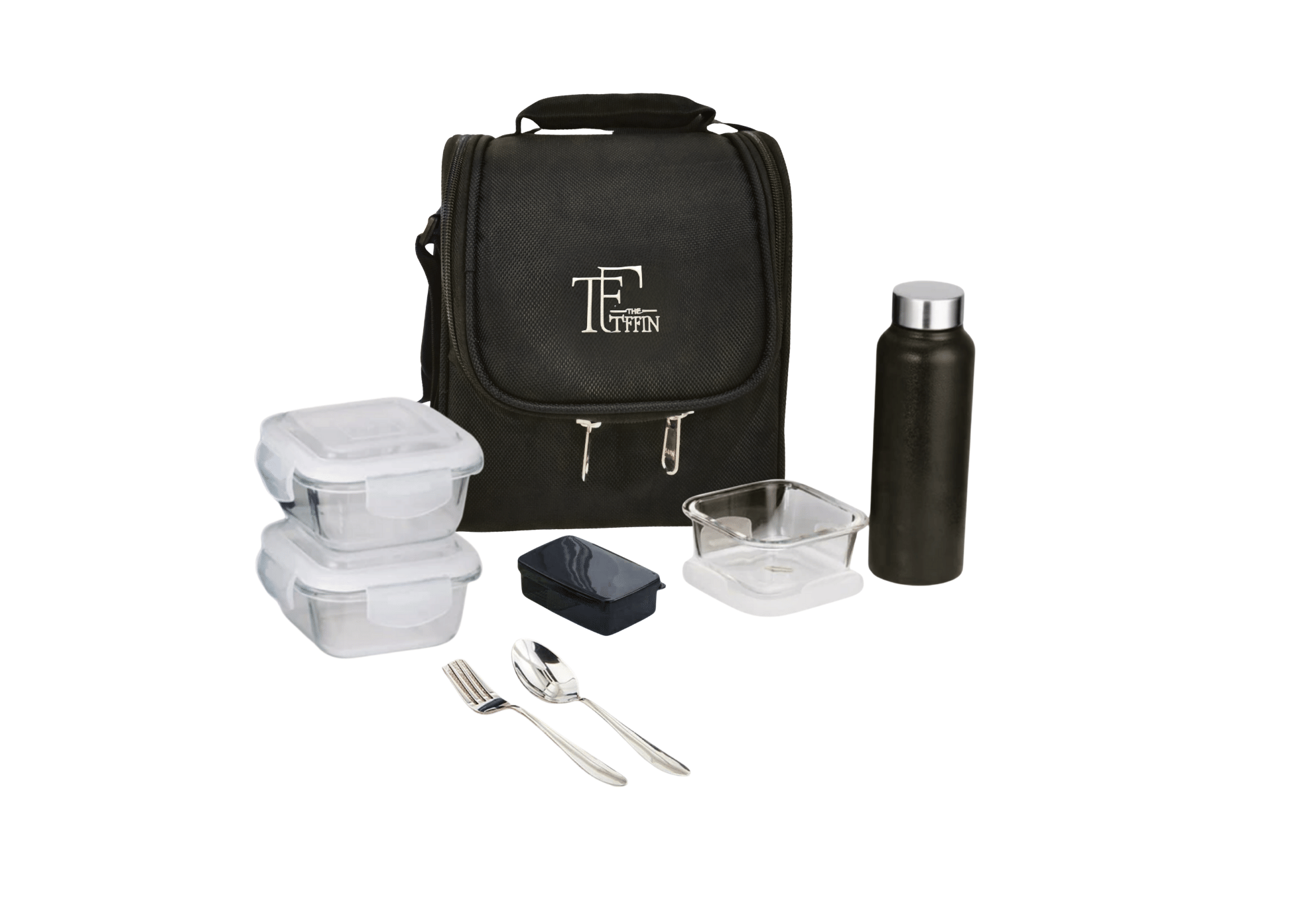     			THE TFFIN Annapatra- Glass Glass Lunch Box 3 - Container ( Pack of 5 )