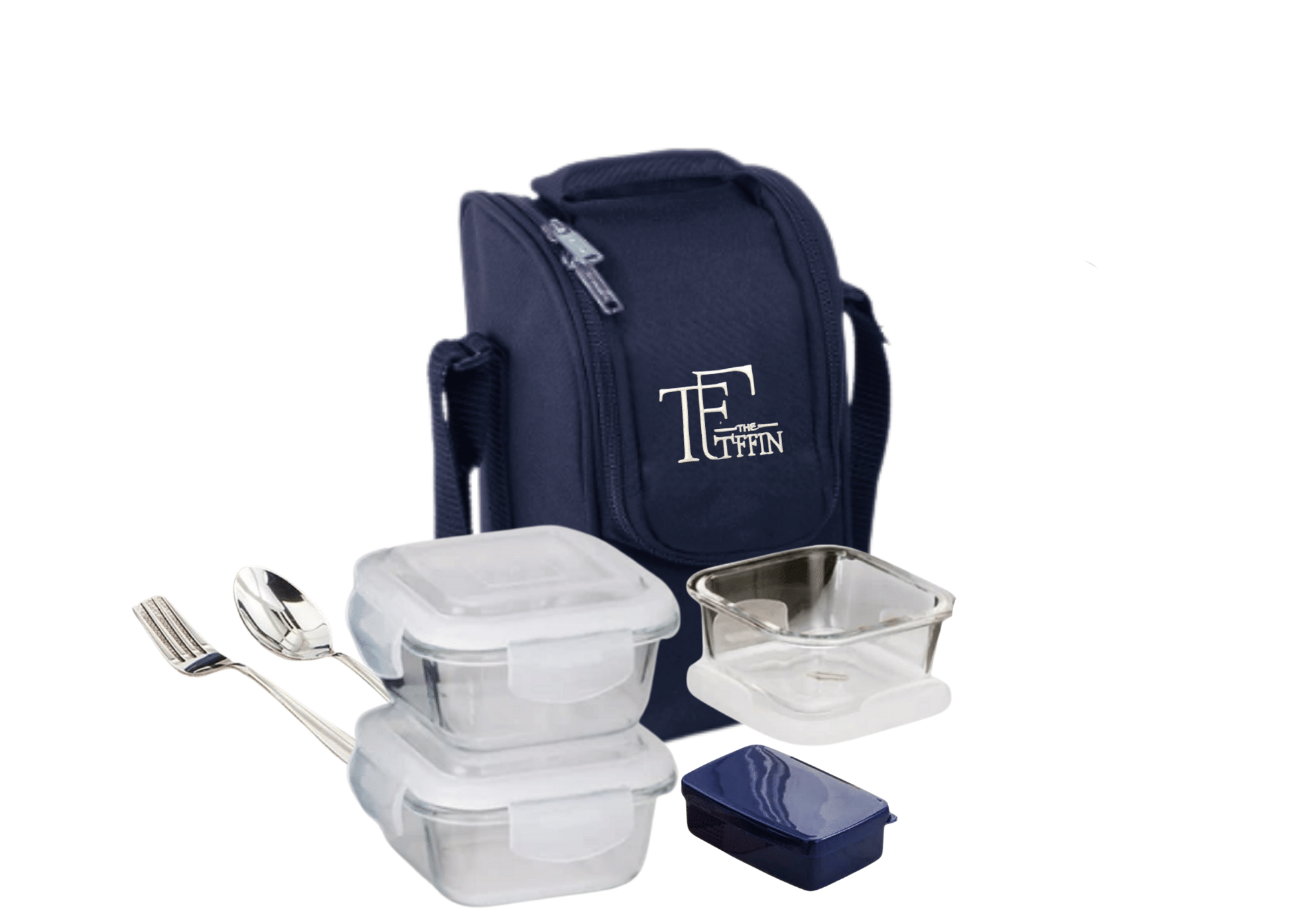     			THE TFFIN Annapatra Glass-Laghu Glass Lunch Box 3 - Container ( Pack of 3 )