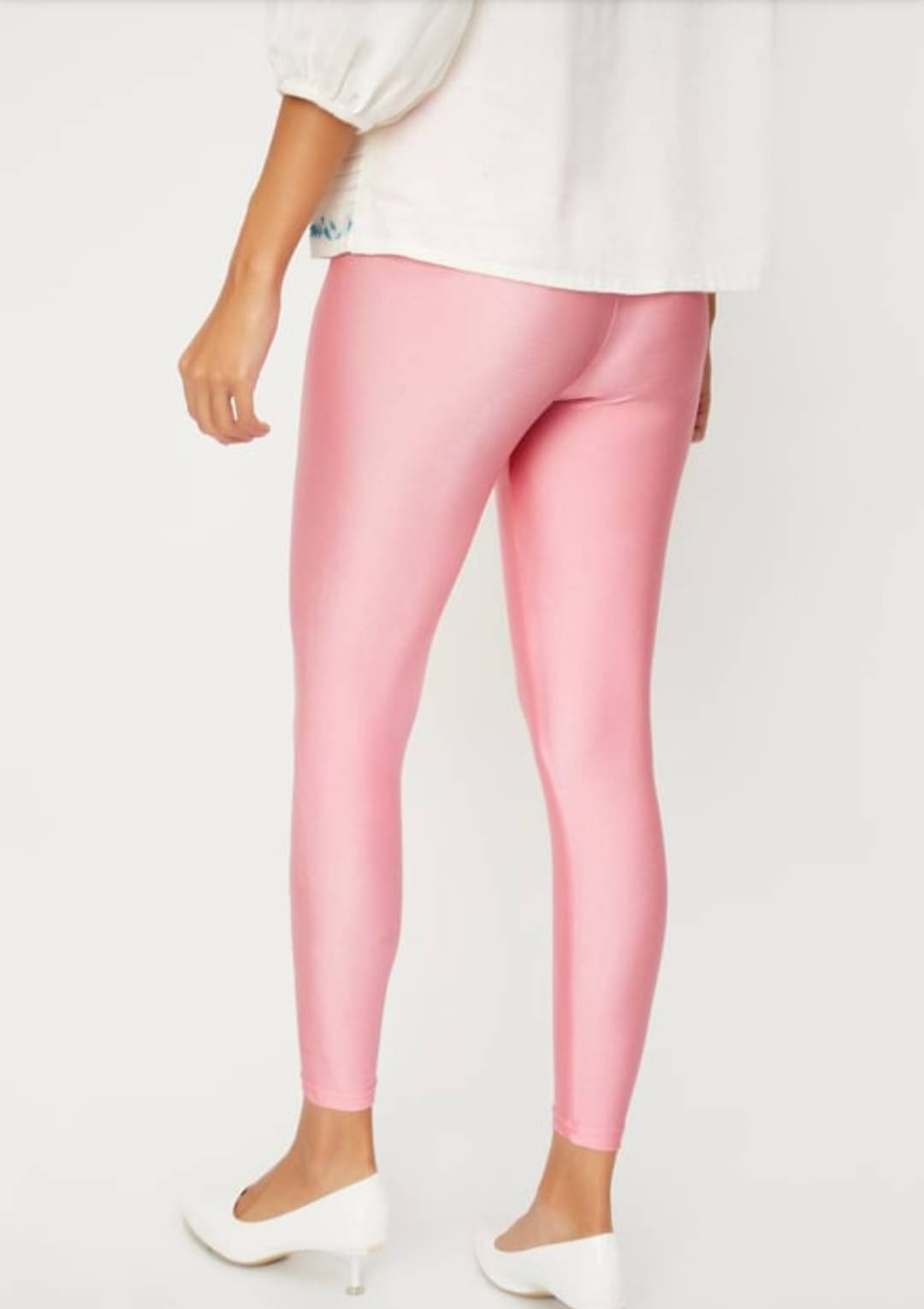     			ULTIMATE SHOPPING NETWORK Pack of 1 Lycra Women Legging ( Pink )