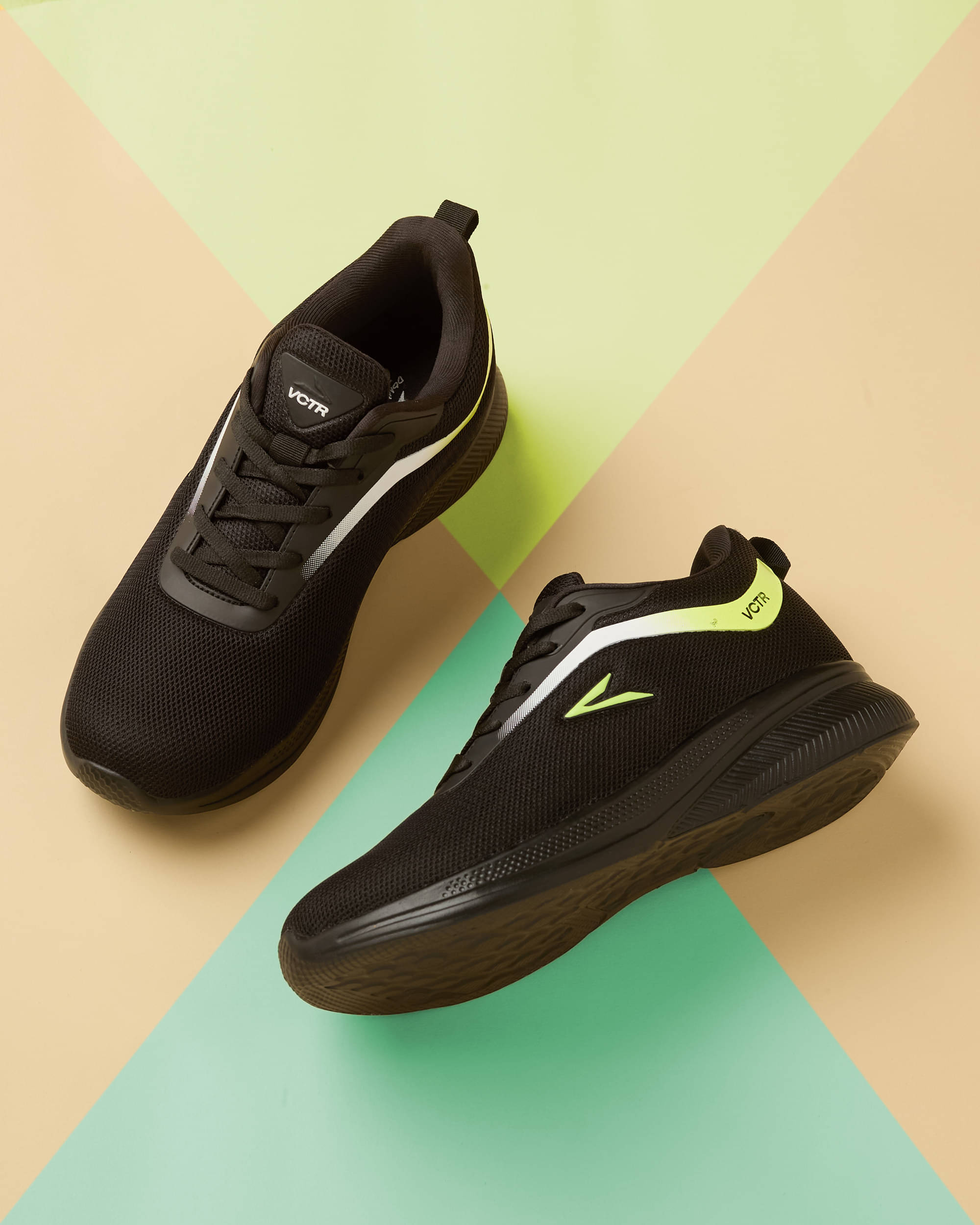 VCTR IGNITE IGN01 Black Men's Sports Running Shoes VCTR IGNITE IGN01 Black Men's Sports Running Shoes