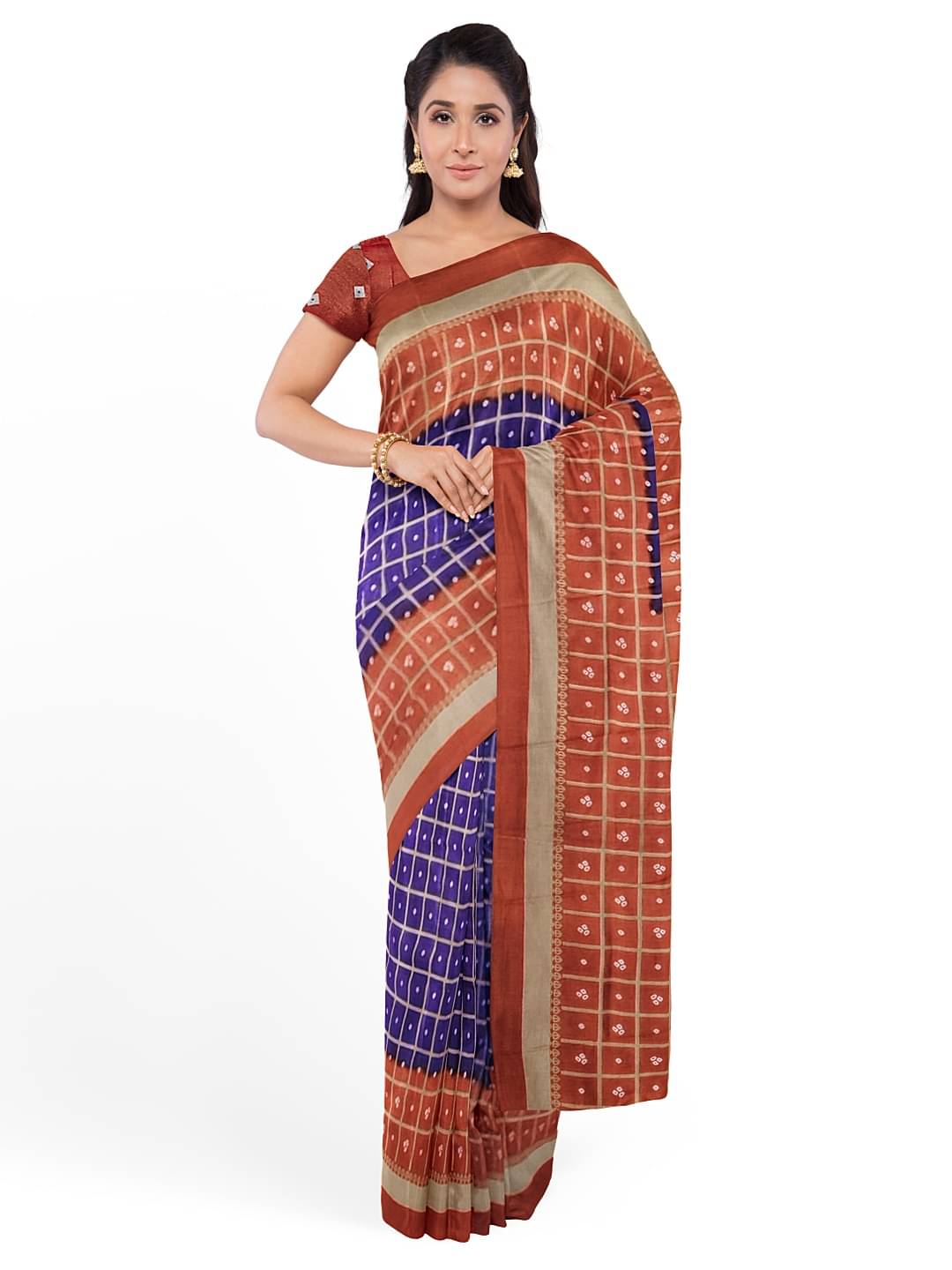 Vkaran Lycra Cut Outs Chanderi saree With Unstitched Blouse Piece ( Multicolor )     			Vkaran Lycra Cut Outs Chanderi saree With Unstitched Blouse Piece ( Multicolor )