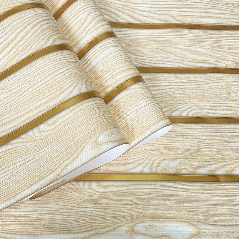     			WRUNJI, COLOR, CREME GOLD  Floral Self-Adhesive Wallpaper PVC Peel & Kitchen & Furniture Makeover(45x500 cm)