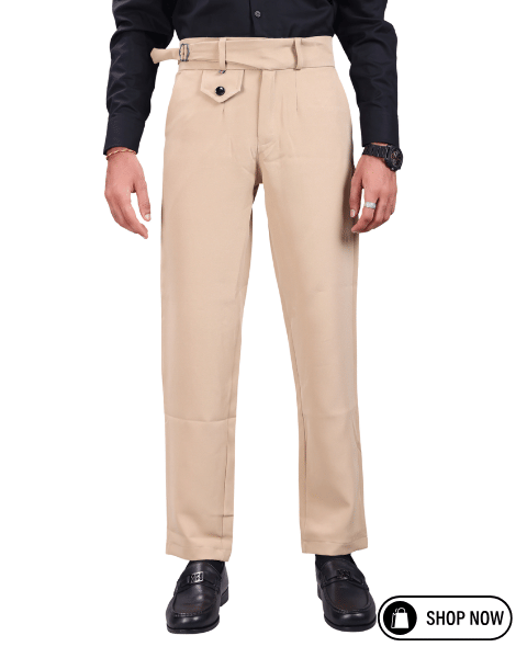     			Woozie Regular Men's Formal Trouser - Cream ( Pack of 1 )
