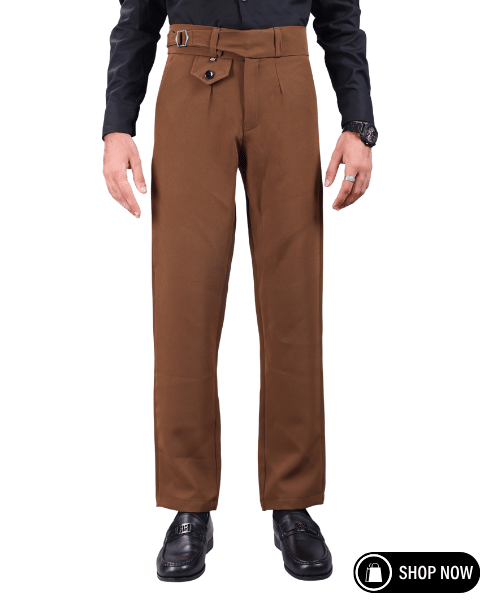    			Woozie Regular Men's Formal Trouser - Dark Brown ( Pack of 1 )