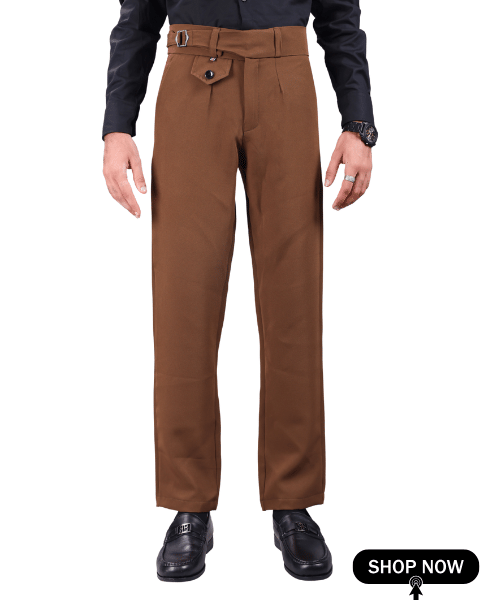     			Woozie Regular Men's Formal Trouser - Dark Brown ( Pack of 1 )